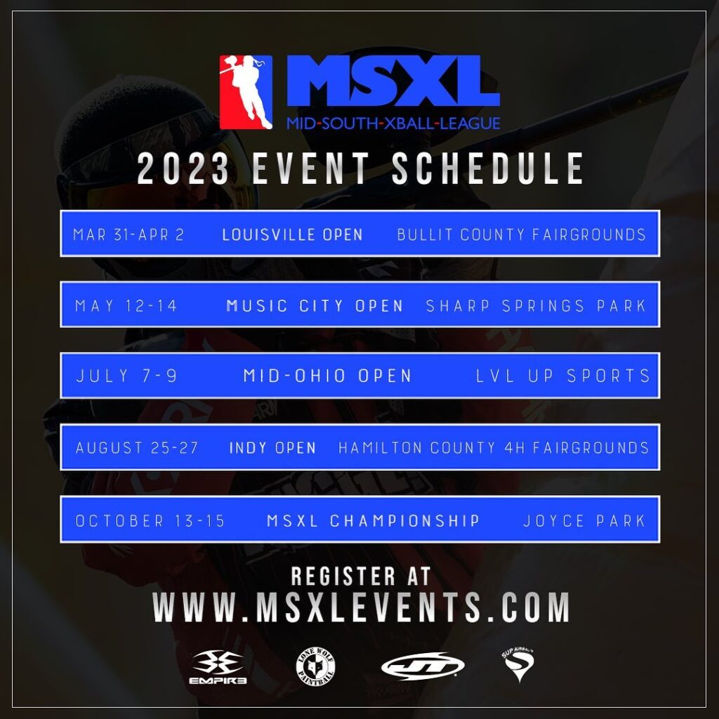 MSXL Events – Mid South X-Ball League Paintball Tournaments